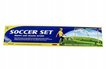 BRAMKA PIŁKARSKA Z SIATKĄ + PIŁKA + POMPKA Z IGŁĄ gazelo