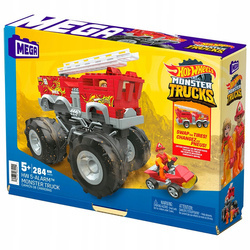 MEGA HOT WHEELS MONSTER TRUCKS 5-ALARM + ŁAZIK ATV