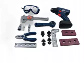 Skrzynka z narzędziami 20 el. dla małego majstra