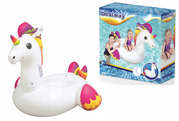 MATERAC DMUCHANY DO PŁYWANIA JEDNOROŻEC UCHWYTY DLA DZIECI