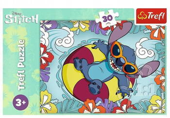 Puzzle 30 Lilo & Stitch na wakacjach Trefl