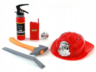 ZESTAW STRAŻACKI STRAŻ POŻARNA KASK