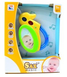 SAKSOFON ZABAWKA DLA MALUCHA + ŚWIATŁO I DŹWIĘK