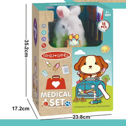 Zabawka weterynarz króliczek transporter akcesoria