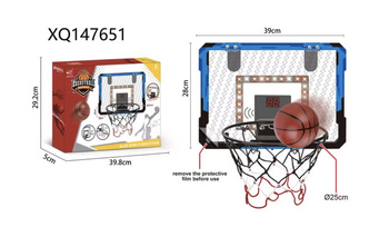 Interaktywny zestaw do gry w koszykówkę dla dzieci licznik piłka