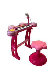 DUŻE PIANINO ORGANY KEYBOARD DLA DZIECI KRZESEŁKO MIKROFON podłącz telefon