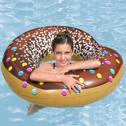 Koło do pływania Donut pączek brązowe 107 cm