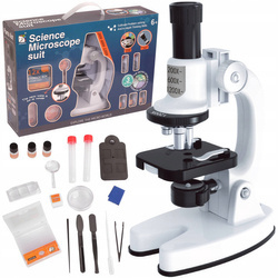 Mikroskop dla dzieci 1200x duży zestaw
