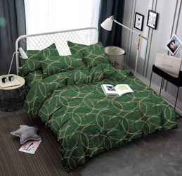 KOMPLET POŚCIEL Satyna bawełna 160x200 +2 POSZEWKI AML-2683