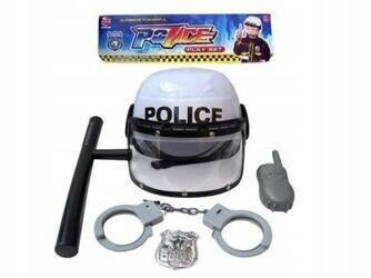 Kostium POLICJA Adar r. uniwersalny zestaw Policjant POLICE przebranie