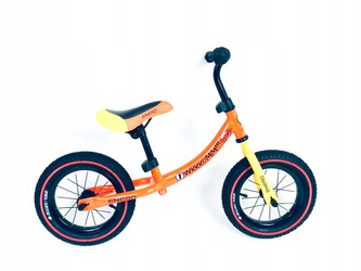 Rowerek biegowy Enero 12 cali koła pompowane 4 kol