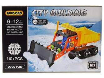 Zestaw konstruktorski spychacz narzędzia pług śnieżny