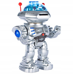 Robot strzelający dyskami na pilota