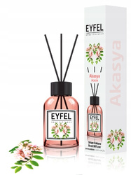 AKACJA EYFEL SZKLANY DYFUZOR Z PATYCZKAMI 120 ML PIĘKNY ZAPACH