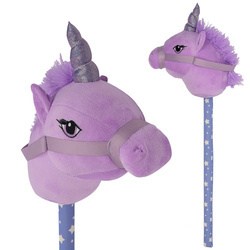 Koń na kiju hobby horse jednorożec fioletowy