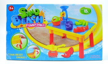 STOLIK PLAŻOWY PIASKOWNICA + AKCESORIA