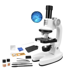 Mikroskop edukacyjny dla dzieci lupa przybliżenie 1200x + akcesoria zestaw