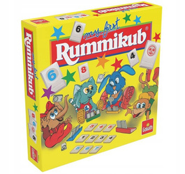 Gra Rummikub rodzinna gra liczbowa logiczna dla dzieci 2-4 graczy 4 lata +