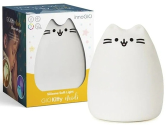 InnoGIO Lampka nocna dla dzieci LED Kitty na USB