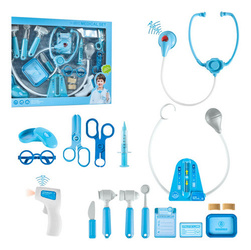 Duży zestaw lekarski Mały Lekarz doktor termometr strzykawka