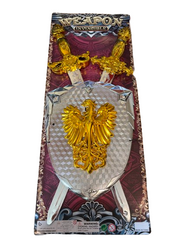 Zestaw rycerski rycerz tarcza 2 miecze