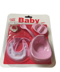 Akcesoria dla bobasa lalki smoczek nocnik śliniak