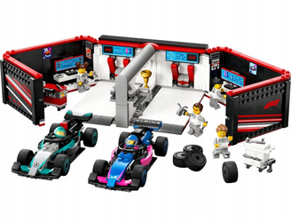 LEGO City F1 Garaż i bolidy Mercedes-AMG i Alpine 60444