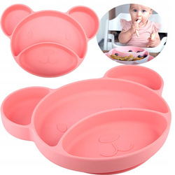 CANPOL TALERZ Z PODZIAŁKĄ SILIKONOWY Z PZYSSAWKĄ