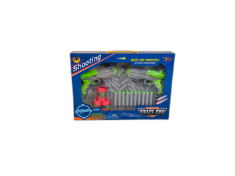 ZESTAW DWÓCH PISTOLETÓW I STRZAŁKI PIANKOWE