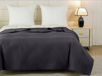 NARZUTA PIKOWANA DWUSTRONNA 200x220 GRAFITOWA NNH-2998