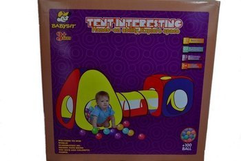 NAMIOT DOMEK IGLO TUNEL DLA DZIECI + PIŁKI-KULKI