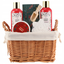 Aurora 5 elementowy zestaw prezentowy w koszyku Granat