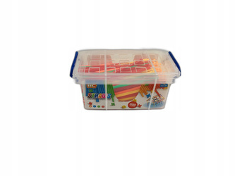 Klocki konstrukcyjne słomki patyczki zestaw 300 el