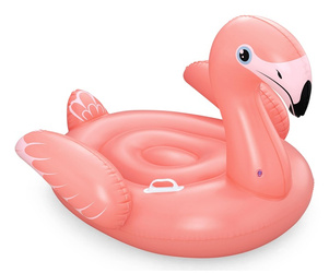 Materac do pływania dla dzieci Bestway duży flaming 1,38x1,07 m z uchwytami