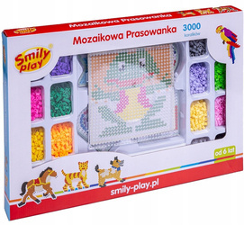Układanka prasowanka koraliki do prasowania 3000 elementów Smily Play