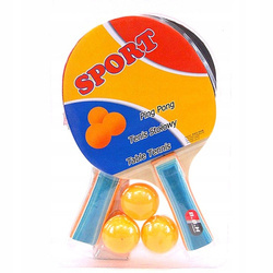 Zestaw do tenisa stołowego ping-ponga 3 piłeczki