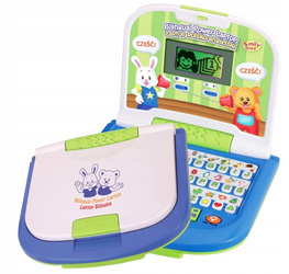 LAPTOP DLA DZIECI KOMPUTEREK EDUKACYJNY DWUJĘZYCZNY POL-ANG 3+ SMILY PLAY