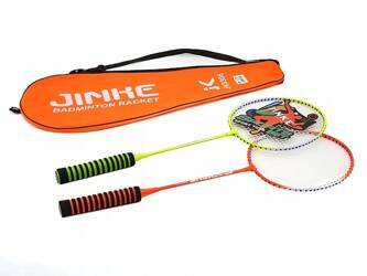 Zestaw do badmintona pokrowiec lotka kolory neonowe