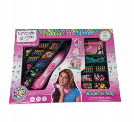 Zestaw do robienia warkoczyków z koralikami