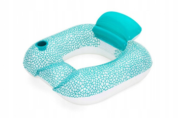 Fotel dmuchany plażowy koło z oparciem do pływania w basenie Bestway