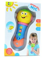 GRAJĄCY MIKROFON DLA MALUCHA + ŚWIATŁO