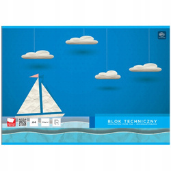 BLOK TECHNICZNY A4/170g BIAŁY 10 KARTEK