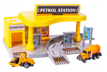 STACJA BENZYNOWA POJAZD BUDOWA WALEC BETONIARKA