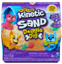 Kinetic Sand Doggie Dig z figurką pieska Niespodzianka Piasek kinetyczny