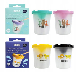 KUBEK NA WODĘ Z BLOKADĄ WYLANIA DO MALOWANIA FARB