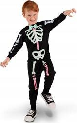 Kostium Strój Kombinezon Szkielet KOŚCIOTRUP Halloween Karnawał 116-128cm