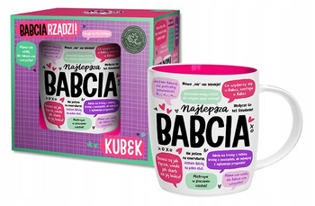 KUBEK BABCIA RZĄDZI DLA BABCI PREZENT