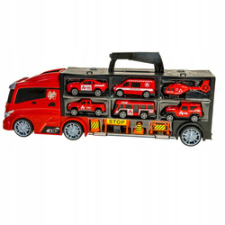 CIĘŻARÓWKA LAWETA WALIZKA Z AUTAMI SMILY PLAY