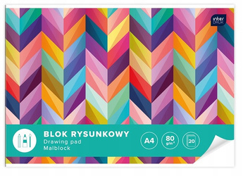 INTERDRUK BLOK RYSUNKOWY A4 20 kartek biały