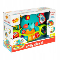 PIANINKO DLA DZIECI DOTYKOWE MUZYCZNY SŁONIK 6m+ SMILY PLAY